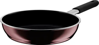Obrázok produktu pre Minerálna indukčná panvica WMF Fusiontec 24 cm, high-tech keramika, odnímateľný žiaruvzdorný silikónový kryt, odolná proti poškriabaniu, tmavo červená