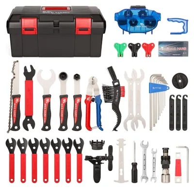 Productafbeelding van Fietsgereedschapsset – reparatieset met draagtas voor racefietsen en mountainbikes