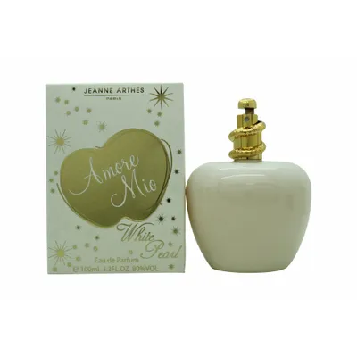 Zdjęcie produktu dla Jeanne Arthes Amore Mio White Pearl 100ml, Kobiety, 100 ml, Butelka jednorazowa, Różowy pieprz, Malina, Różowy, Benzoina, Karmel, Piżmo, Paczula, Wanilia