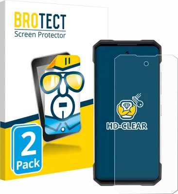 Produktbild von 2x Für Doogee S200 Schutzfolie BROTECT Displayschutz Display Schutz Folie Klar Transparent