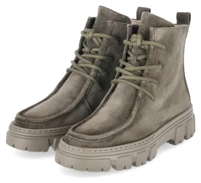 Produktbild von Paul Green Damen Schnürboots Grün Rauleder Größe: 38