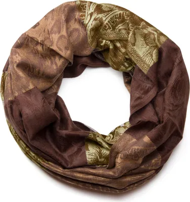 Produktbild von styleBREAKER Damen Loop Schlauchschal mit Blumen, Hibiskus Blüten, Paisley Muster, warm und weich, Tuch, Schal 01018058