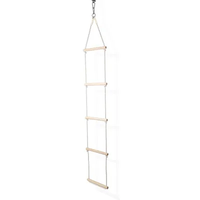 Produktbild von MAMOI® Strickleiter strapazierfähige Kletterleiter für Kinder aus Holz und Baumwollkordel, skandinavisches Design, 100% ECO, hergestellt in der EU