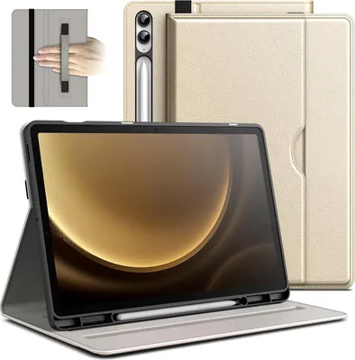 Image de JETech Housse pour Samsung Galaxy Tab S9 FE+ 12.4 pouces Beige