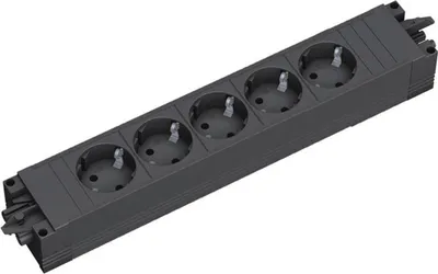 Zdjęcie produktu dla BACHMANN 90618821 Listwa gniazdowa BACHMANN STEP BASE, 5-drożna, czarna