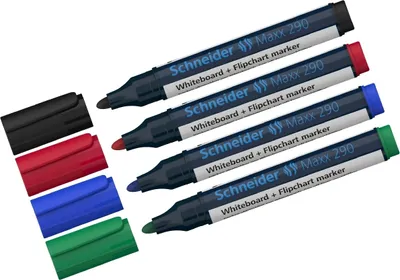 Produktbild von Whiteboard- und Flipchartmarker 290 4er/Set Packung mit 30 Stück
