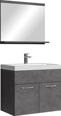 Image de Meuble de salle de bain de Montreal 02 60 cm lavabo Matera - Armoire de rangement Meuble lavabo evier Meubles