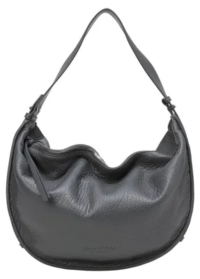 Produktbild von Marc O'Polo Leder Schultertasche Umhängetasche Aamu Hobo Bag Castlerock dunkelgrau