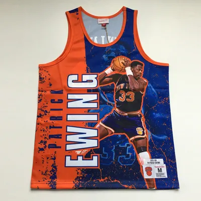Immagine prodotto di Canottiera Mitchell & Ness New York Knicks Player Burst Mesh Tank royal - XL