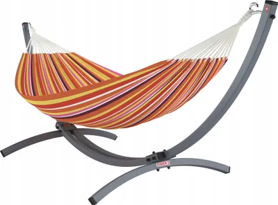 Immagine prodotto di Telaio per amaca con amaca in legno, supporto per amaca, altalena per amaca 2200x160, supporto per amaca portata fino a 300 kg
