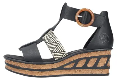 Produktbild von Rieker Riemchensandalette Schwarz