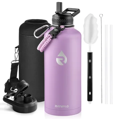 Isolierflasche 2600 ml, Edelstahl, kalt 48 h, lila