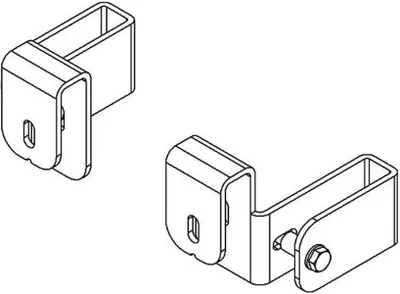 Produktbild von Hailo Haken mit Holmumfassung für Schachtleitern mit 40x20mm Holmabmessung