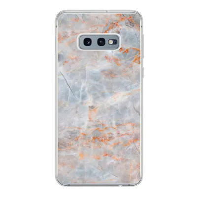 Produktbild von MuchoWow® Handyhülle Schutzhülle Hülle für Samsung Galaxy S10e Marmor - Luxus - Orange Silikon Softcase Handy Hülle - Handy