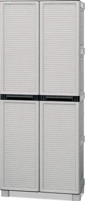 Immagine prodotto di Dmora Armadio da Esterno Achae 39x70x172h cm Grigio Chiaro, Apertura Battente 2 Ante  Italy