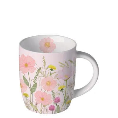 Immagine prodotto di Tazza 0,2 L Ø 7 Altezza 8,5 cm  Fiori Colori pastello rosa