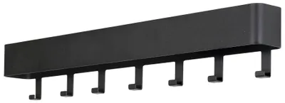 Hakenleiste DAX PLAY 7 Garderobenhaken Stahl Schwarz Spinder Design