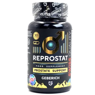 Produktbild von Reprostat Quality Swiss – Nahrungsergänzungsmittel für Männer mit Sägepalmenextrakt, Echinacea, Ginkgo & Zink (30 Kapseln