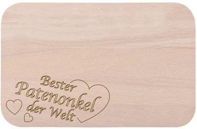 Image de Planche à petit-déjeuner en bois gravée, idéale pour un anniversaire ou pour Noël