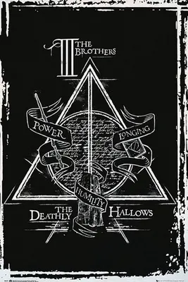Produktbild von Harry Potter - Deathly Hallows Graphic - Poster