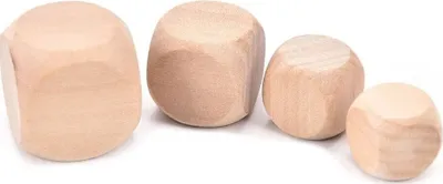 Obrázok produktu pre Sada 100 drevených kociek (kociek), veľkosť: malá (8 mm)
