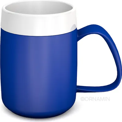 Produktbild von Ornamin Thermobecher mit Doppelwand Blau