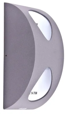 Produktbild von LED Wandleuchte, Alu silber weiß, H 19 cm