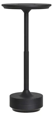Image de Lampe de table Lyneham ricaricabile en aluminium noir
