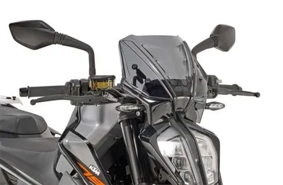 Obrázok produktu pre Čelné sklo GiVi tónované 250 x 310 mm pre KTM Duke 790 (18-19) ABE