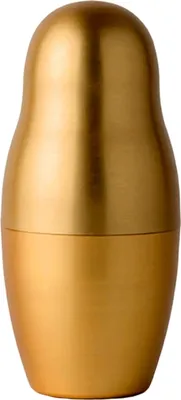 Obrázok produktu pre KnIndustrie Matrioska barový šejker na koktaily zlatý 350 ml