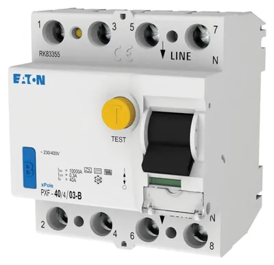 Produktbild von EATON PXF-40/4/03-B FI-Schalter, 40A, 4p, 300mA, Typ B (300300)