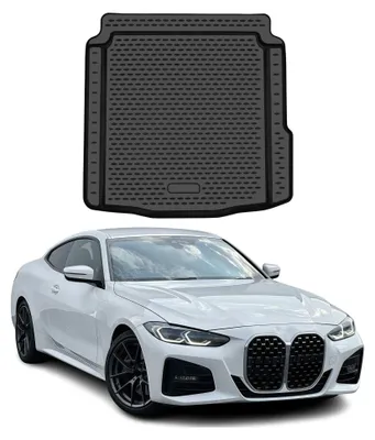 Productafbeelding van OMAC bagagebakmat voor BMW Serie 4 G22 G23 Coupé 2020-2026, rubber, TPE, zwart, AI-gegenereerde afbeelding