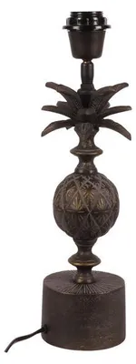 Image de Base de lampe de table, 40 cm, finition or antique, en aluminium