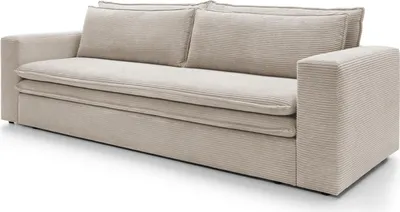 Obrázek produktu pro FURNLUX Pohovka Tilia krémová a černá 244 cm / Hlavní barva: béžová / Rozměry: 244 x 82 x 95 cm