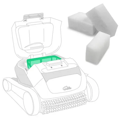 Produktbild von Feinfilter für Poolroboter Dolphin E40i - E50i (3 Stk.)