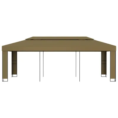 Immagine prodotto di Gazebo con Tetto Doppio 3x6 m Grigio Talpa 180 g/m²