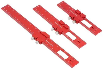 Productafbeelding van Aluminium meetlat voor houtbewerking - 45/90/135 graden - compact - lichtgewicht - nauwkeurig