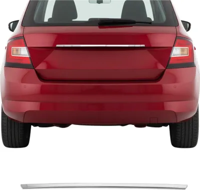 Image de Garniture de Hayon Coffre pour Skoda Fabia 2015-2021 acier inox
