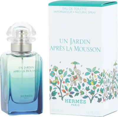 Produktbild von Hermes Un Jardin Après la Mousson, Unisex, 50 ml, Nicht nachfüllbare Flasche, Spray, Alcohol, Parfum (Fragrance), Aqua (Water), Benzyl Salicylate, Limonene, Ethylhexyl..., 1 Stück(e)