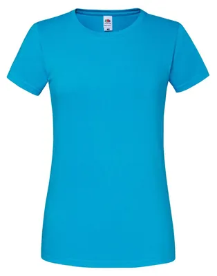 Produktbild von Fruit of the Loom - "Iconic 190" T-Shirt für Damen LT6250 (L) (Azure Blau)