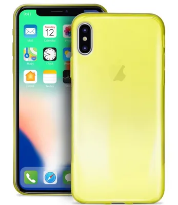 Obrázok produktu pre PURO 0.3 Nude, Ochranný obal, Apple, iPhone X, 14,7 cm (5.8"), Žltá