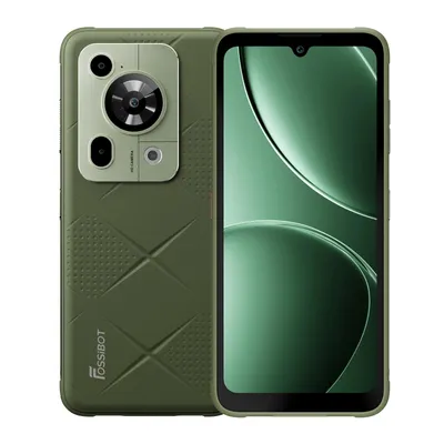 Obrázek produktu pro FOSSIBOT Chytrý telefon F112 PRO – telefon s Androidem, 256 GB, 12 GB RAM, 6,88 palce, MediaTek Dimensity 6300, 7150 mAh – zelený