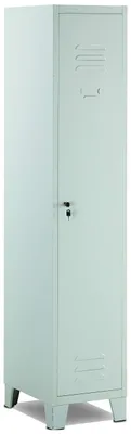 Kleedcabine 1 Platz, H 180 x 50 x 36 cm, Grau, Schlüsselschloss