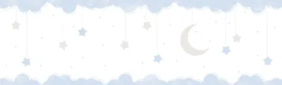 Immagine prodotto di Sanders & Sanders bordo adesivo piccole stelle blu e bianco 500 x 17.5 cm