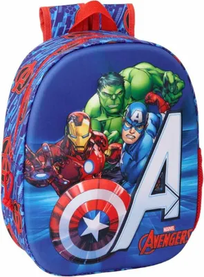 Zdjęcie produktu dla Safta 622567890 Avengers 3d 8.64l 32x43x14 Cm Plecak Niebieski Niebieski Jeden Rozmiar