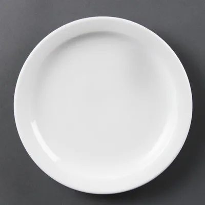 Immagine prodotto di Piatti Olympia in Vetroceramica bianca con bordo stretto, 20 cm (12 pezzi)