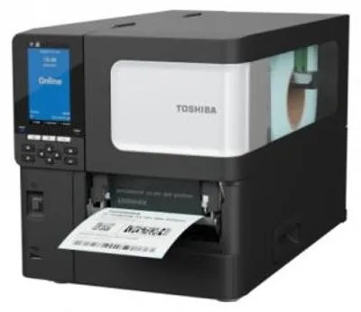 Productafbeelding van Toshiba BX410T-GS02-QM-S - Etikettenprinter, A-BRID thermotransferpapier, sensor voor einde van het papier - Printer, directe thermische overdracht