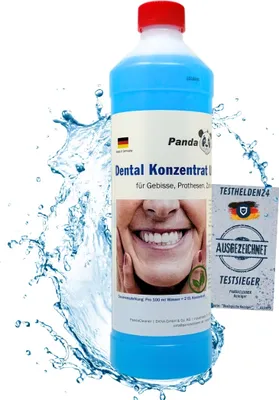 Produktbild von PandaCleaner Dental Konzentrat Ultraschallreiniger - Für Gebisse & Prothesen 1Liter