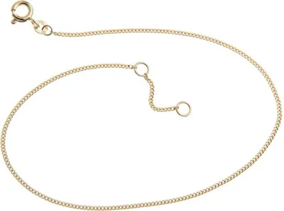 Produktbild von SILBERKETTEN STORE Fußkette Panzer 1,2mm - 333 Gold, Länge wählbar von 23-30cm - 25cm