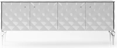 Immagine prodotto di Consolle in legno bianco dal design moderno ed elegante per soggiorno e corridoio